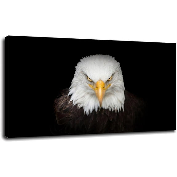 ADALE Canvas Wall Art for Living Room Bald Eagle Pictures Posters Printing Modern Bedroom Animal Prints Decor Framed 11x14 Inch