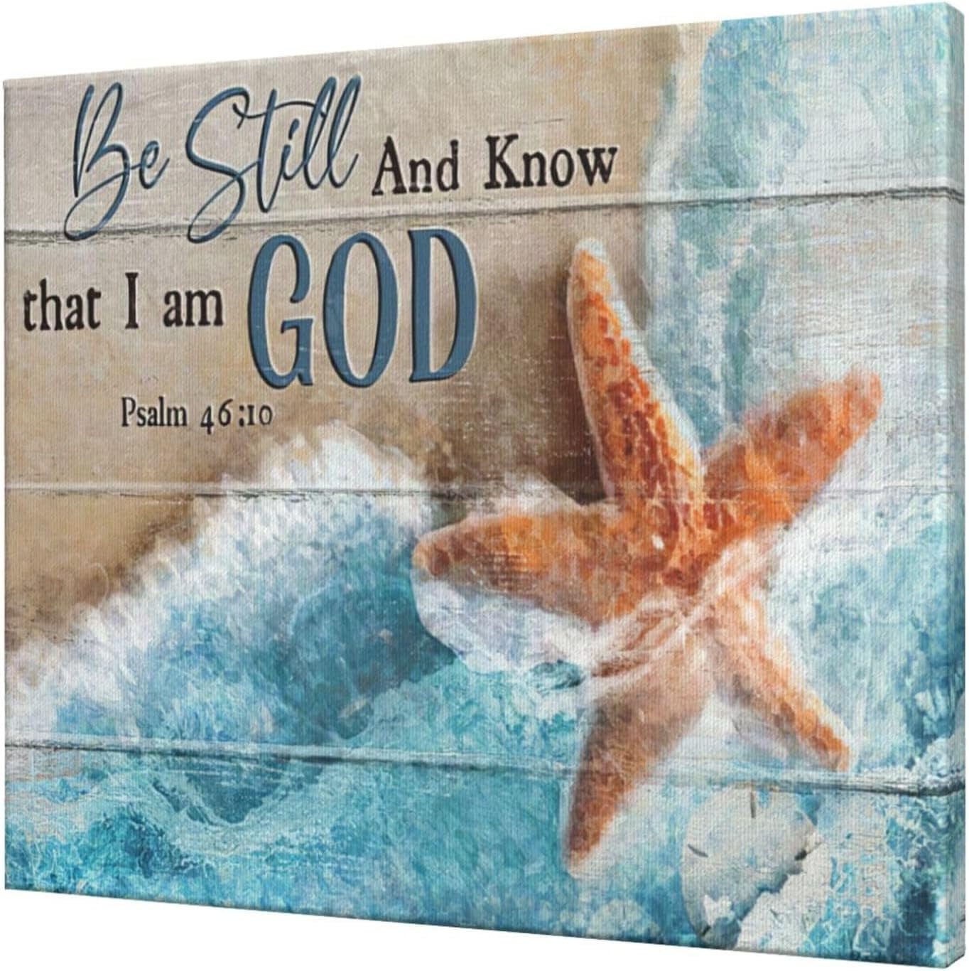 ADALE Christian Starfish Bathroom Decor Wall Art Bible Verses Scripture ...