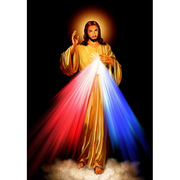 ADALE Divine Mercy Jesus Christ POSTER A3 print Catholic pictures images Christian Religious Holy Wall Art Decor Sacred Heart of Jesus for Home wall Unframed 8x10 Inch