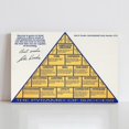 thumbnail image 1 of ADALE John R. Wooden Motivational Poster The Pyramid of Success Canvas Poster Wall Art Decor Print for Living Room Bedroom Decoration Framed 20x16 Inch, 1 of 6
