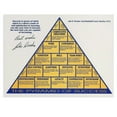 thumbnail image 1 of ADALE John R. Wooden Motivational Poster The Pyramid of Success Canvas Poster Wall Art Decor Print for Living Room Bedroom Decoration Unframe 16x12 Inch, 1 of 6