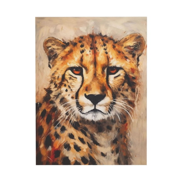 ADALE Leopard Canvas Prints Wildlife Animal Leopard Wall Art Cheetah Pictures Artwork for Bathroom Bedroom Office Living Room Paintings Decorations Unframed 16x20 Inch