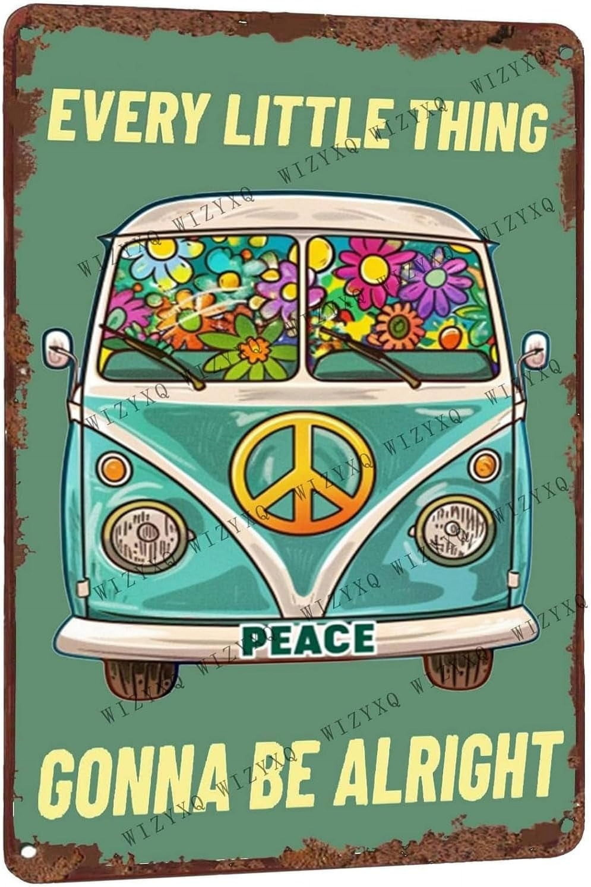 Three Little Birds Lyric Tin Sign - Every Little Thing Gonna Be Alright Wall Decor