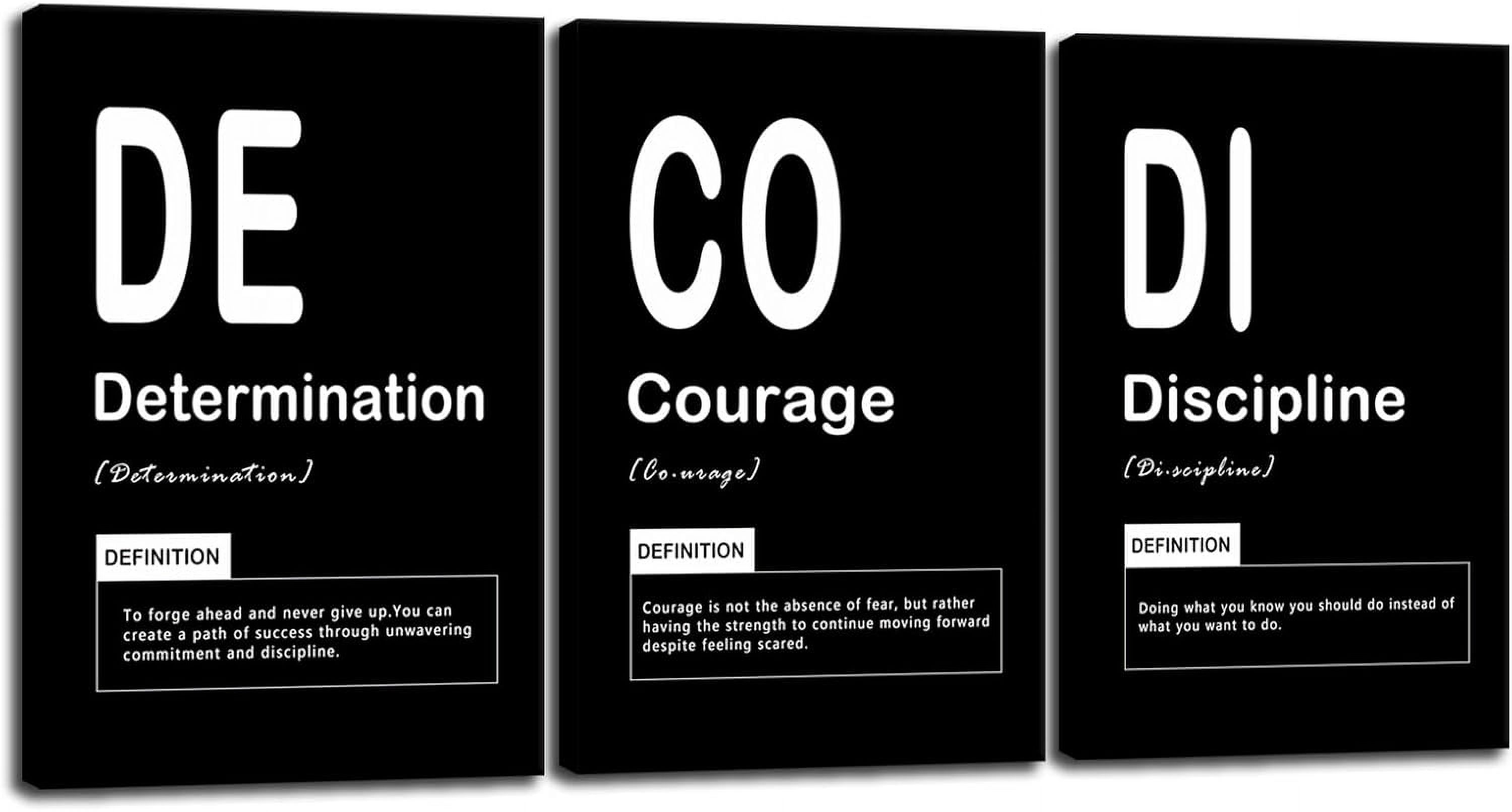 ADALE Motivational Canvas Wall Art Money Never Sleeps Verb Painting ...