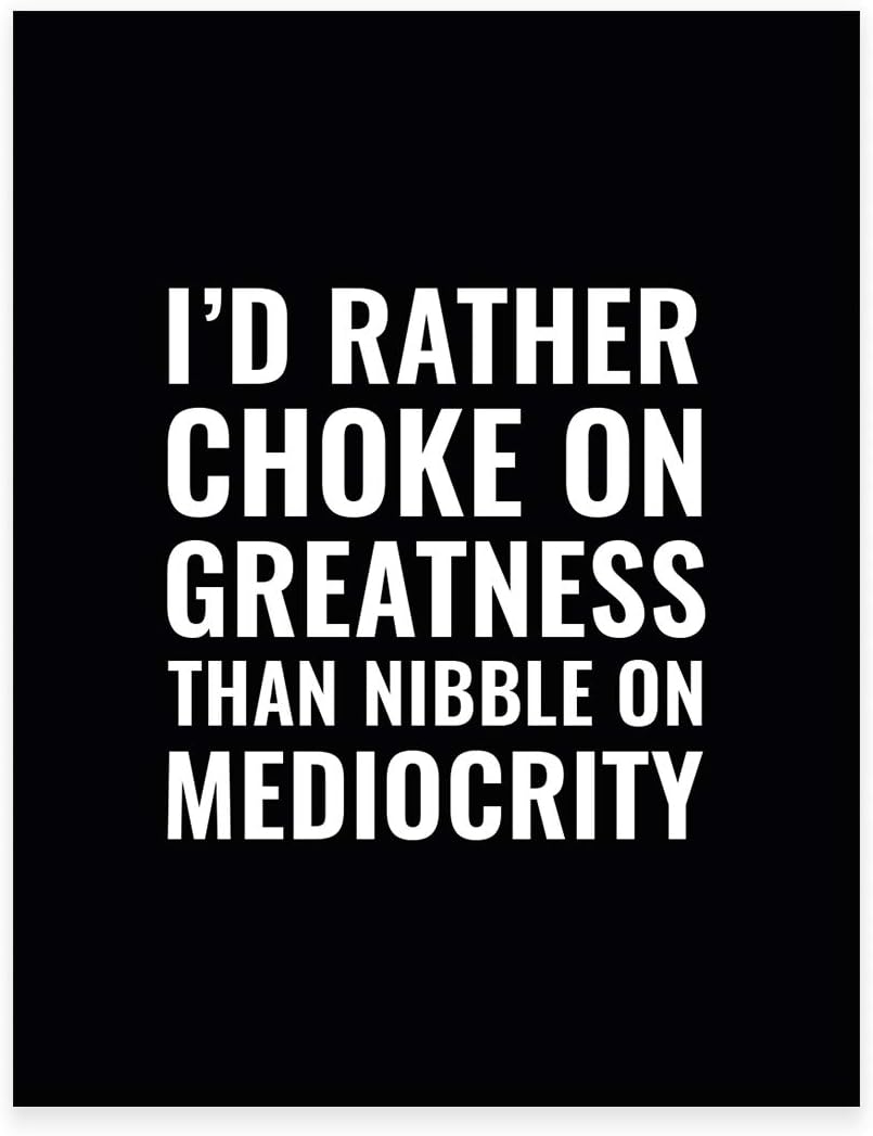 ADALE Motivational Wall Art, Excellence is not an act, but a habit ...