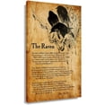 thumbnail image 1 of ADALE The Raven Poem Vintage Poster Edgar Allan Poe Quotes Poster Print Wall Artwork for Living Room Painting Pictures Canvas Kitchen Giclee Print Unframed 18x12 Inch, 1 of 7