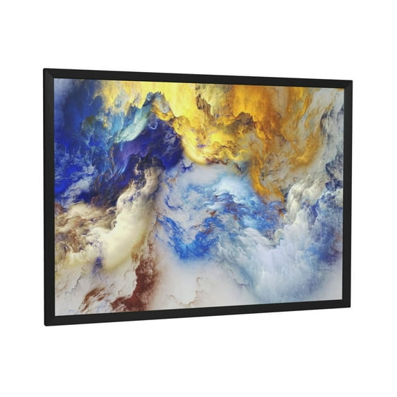 ADALE Wall Art For Living Room Large Wall Decor For Office Bedroom Pictures Abstract Mountain Forest Landscapes Ink Canvas Prints Painting Artwork Black Framed 11x14 Inch