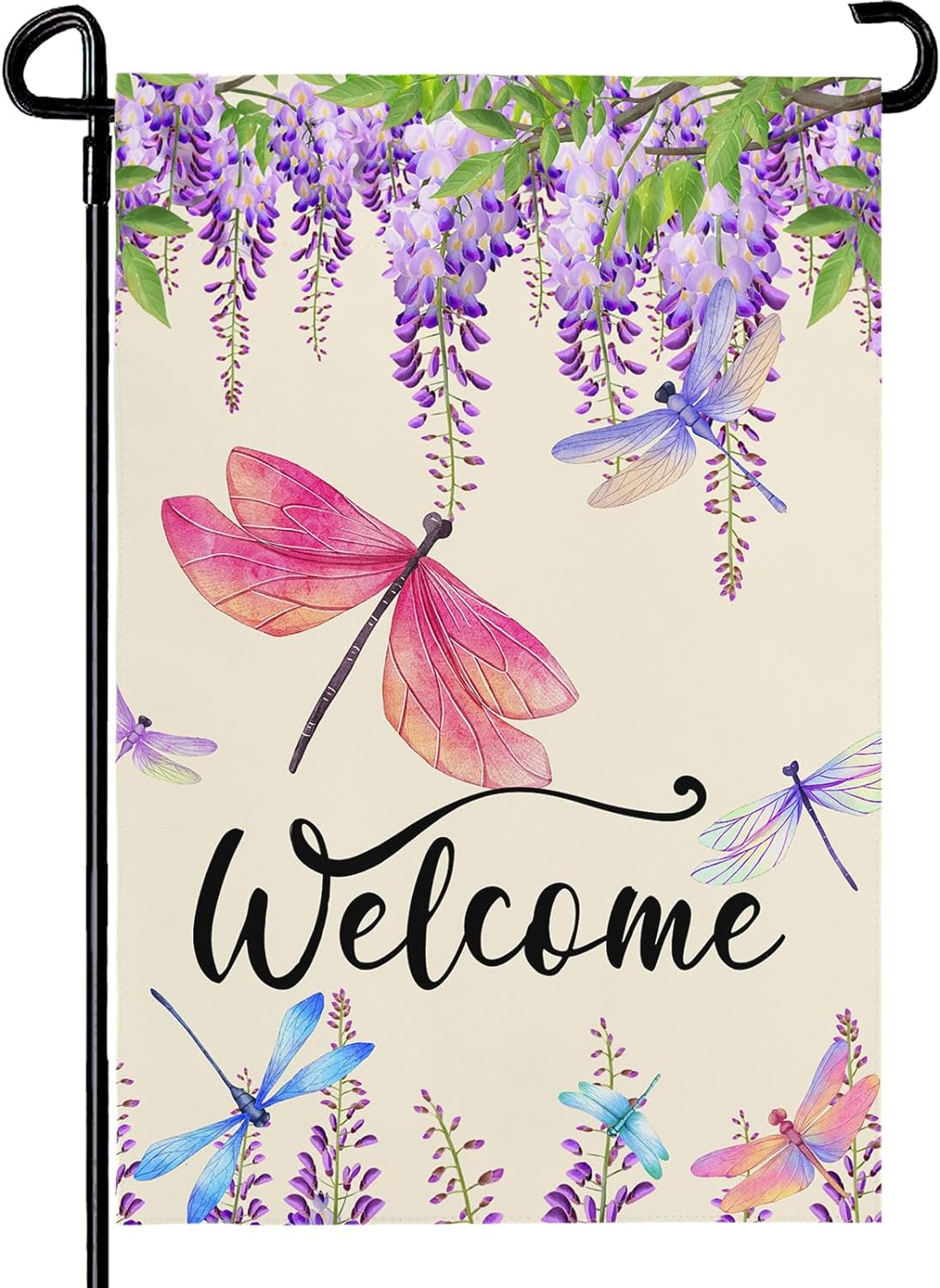 Bandiera Da Giardino Stagionale SouthBeach 12x18 Pollici Con Fiori E Rose - Multicolore