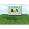 thumbnail image 1 of ADALYN WELCOME BABY GREEN  18 in x 24 in Yard Sign Road Sign with Stand, 1 of 4