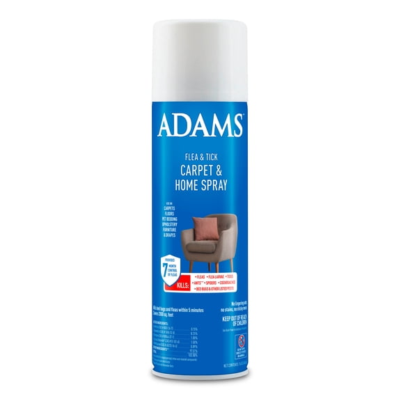 ADAMS Flea & Tick Carpet & Home Spray, Kills Bed Bugs, Fleas, Ticks, Spiders, Ants, For Indoor Home Treatment, 7 Month Flea Protection, Treats Up to 2,000 Sq Ft, 16 oz
