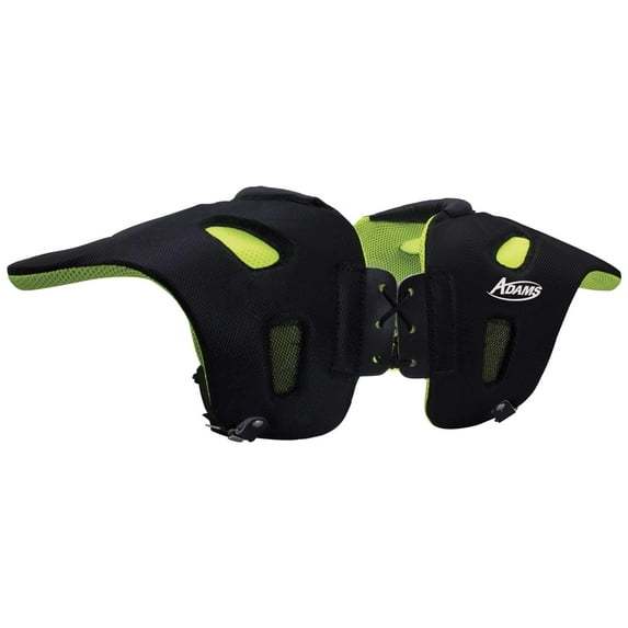 Adams Varsity Regular Shoulder Injury Pad (Varsity Regular, Black/Neon Green)