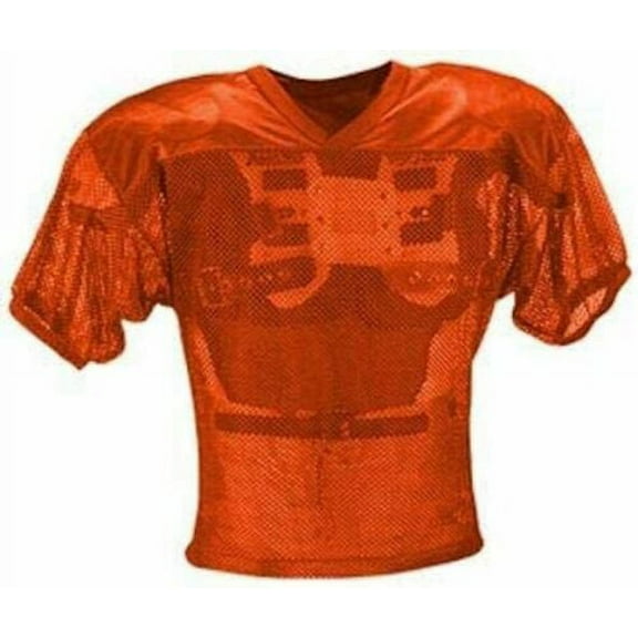 ADAMS USA Adult Porthole Orange Football Practice Jersey  Size 2XL