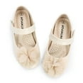 thumbnail image 1 of ADAMUMU Toddler Dress Shoes Flower Girl Shoes for Weeding Cute Toddler Mary Jane Shoes Lace Flore Ballet Flat for Walking,Jumping, Cream, 12M Little Kid, 1 of 5