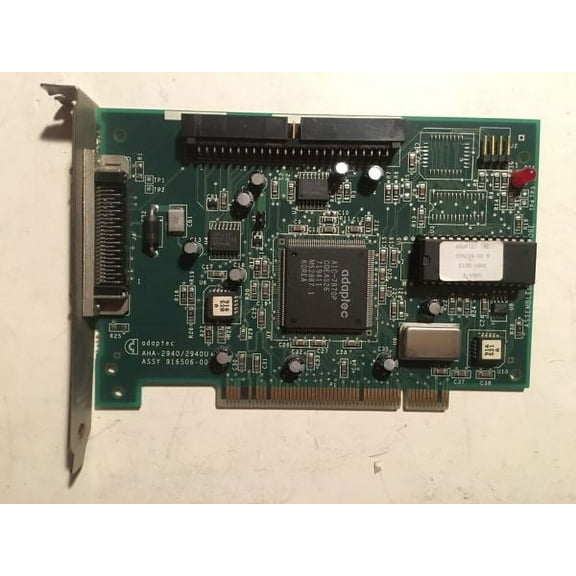 ADAPTEC AHA-2940, 566506-00 PCI SCSI CONTROLLER, FCCID: FGTAHA2940-42, FAB 566507-00 REV F