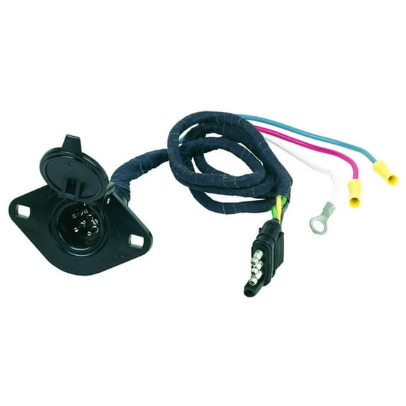 ADAPTER CONN 4WR FLAT TO 6 RND