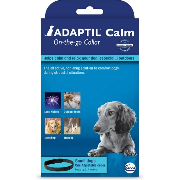 ADAPTIL Adjustable Calming Dog Collar, Red, Small/Medium