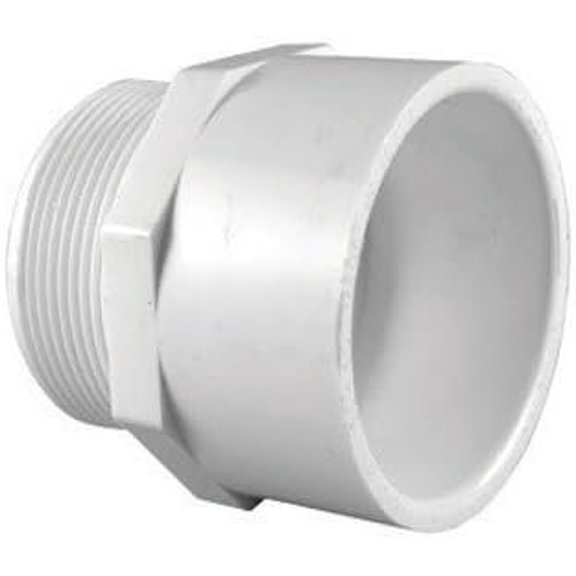 Charlotte Pipe PVC Adapter SCH40 2 In. Slip x 2 In. MPT - Multicolor