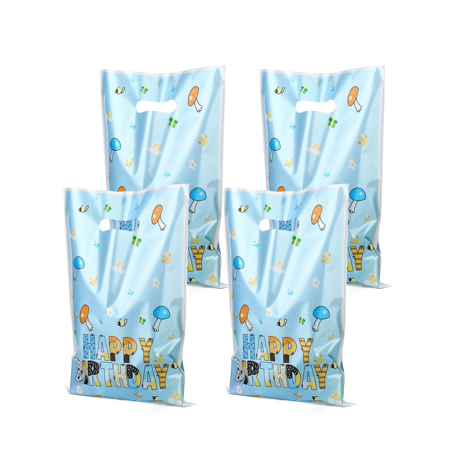 30-Piece Pink & Blue Dog Party Favor Bags – Goodie Bags For Birthday Parties, Baby Showers, Weddings, With Handles