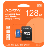 ADATA 128GB Premier microSDXC / SDHC UHS-I Class 10 Memory Card Memory Card with Adapter