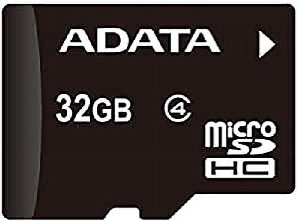 ADATA AUSDH32GCL4-RA1 MicroSDHC 32GB Class 4 + SD Adapter, Black - image 1 of 3