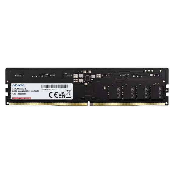 ADATA DDR5 5600 32GB Desktop Gaming RAM, U DIMM Memory Module, 1.1V