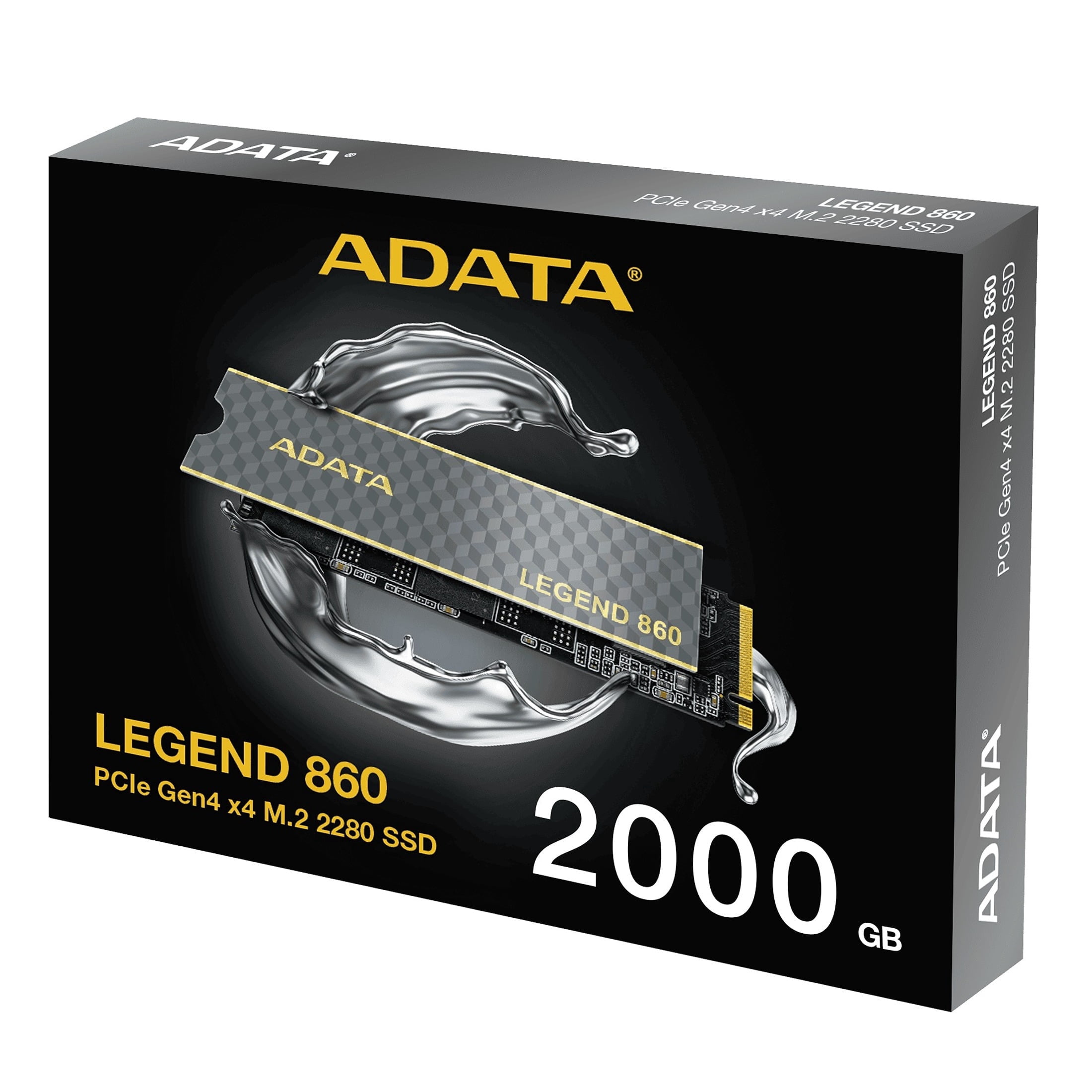 新品 ADATA LEGEND 860 Gen4 x4 M.2 SSD 2TB ADATA LEGEND 860 2TB PCIe Gen4 NVMe M.2 Internal SSD, 6000MB/s
