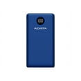 thumbnail image 1 of ADATA P20000QCD - Power bank - 20000 mAh - 74 Wh - 18 Watt - PD 3.0, QC 3.0 - 4 output connectors (USB, USB-C) - on cable: USB-C - blue, 1 of 14
