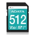 thumbnail image 1 of ADATA Premier Pro 512GB SDXC Memory Card, UHS I U3 V30 A2, 4K Video, 1 of 6
