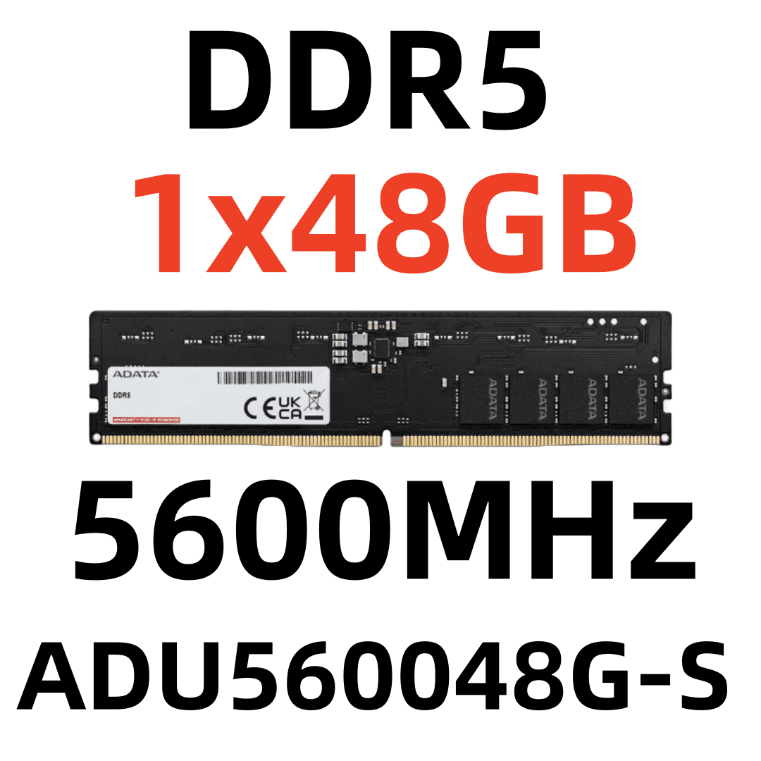 ADATA RAM DDR5 5600MHz 48GB Desktop Memory DIMM for PC,1x48GB