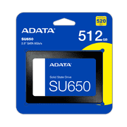ADATA SU650 512GB Internal SSD 2.5 SATA III Solid State Drive, 3D NAND, Up to 520MB/s, Model ASU650SS-1TT-R