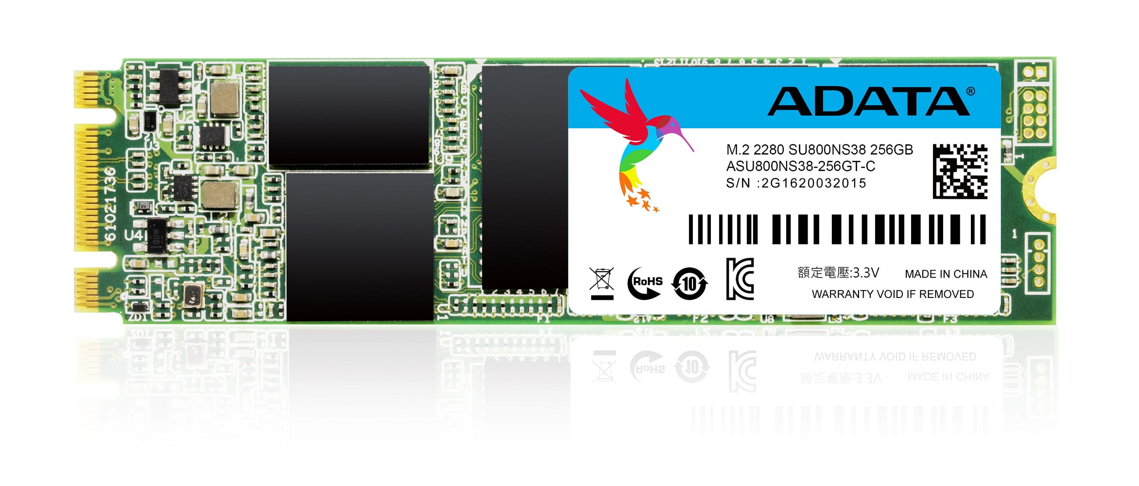 ADATA Ultimate SU800 3D NAND SATA-III M.2 2280 Internal SSD 256GB