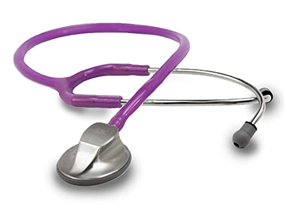 ADC - 615FV Adscope 615 Platinum Sculpted Clinician Stethoscope with Tunable AFD Technology,, Amethyst