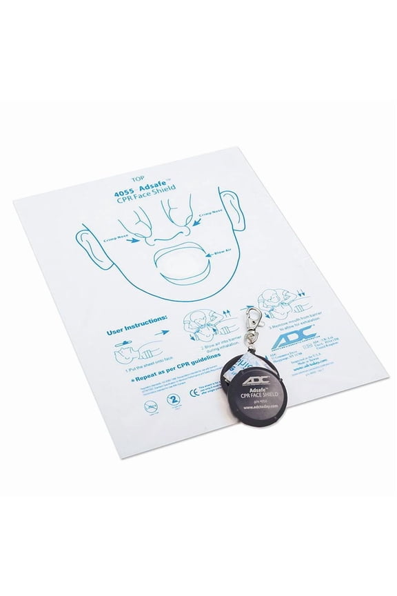 Adsafe CPR Face Shield with Keychain - Black
