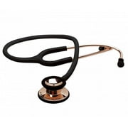 ADC Classic Stethoscope for Doctors, Nurses, and Students with pairs of spare Adsoft, Plus ear tips and AFD technology - AD603, Rose Gold, Rose Gold, Black
