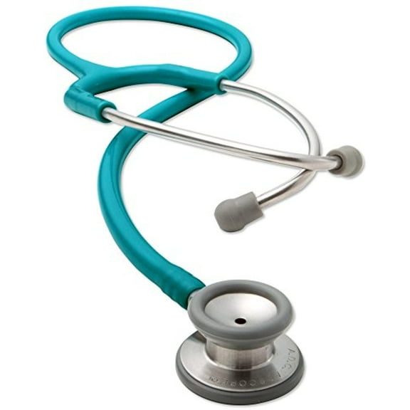 ADC Adscope 604 Pediatric Clinician Stethoscope, 30.5 inch Length, Metallic Caribbean