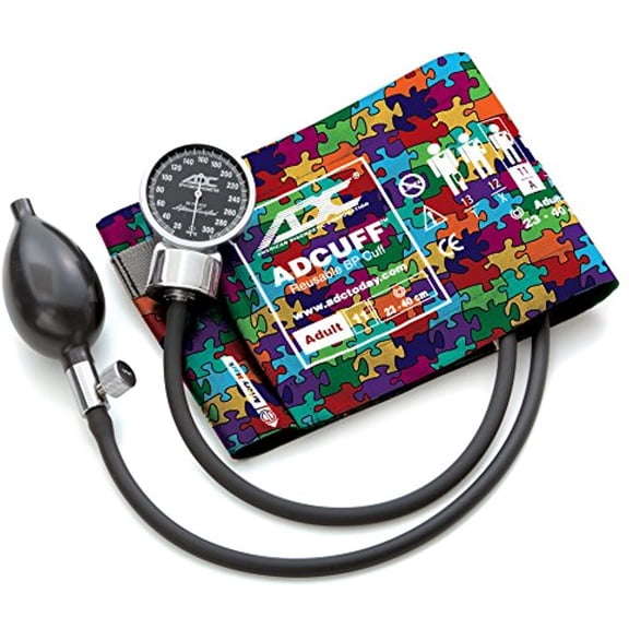 ADC DIAGNOSTIX 700 Pocket Aneroid Sphygmomanometer, Puzzle Pieces, Adult
