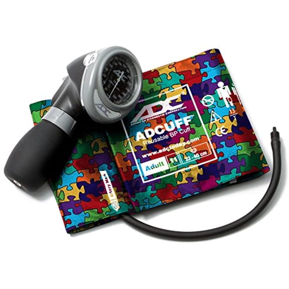 ADC DIAGNOSTIX 703 Palm Aneroid Sphygmomanometer, Puzzle Pieces, Adult