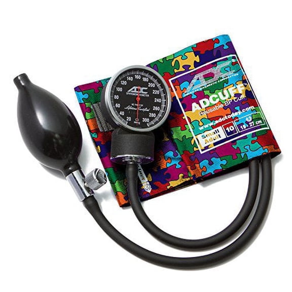 ADC DIAGNOSTIX 720 Pocket Aneroid Sphygmomanometer, Puzzle Pieces, Small Adult