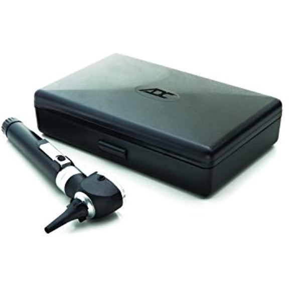 ADC Otoscope, Pocket Size, LED Lamp, 2.5V Hard Case, Diagnostix 5111NL, Black