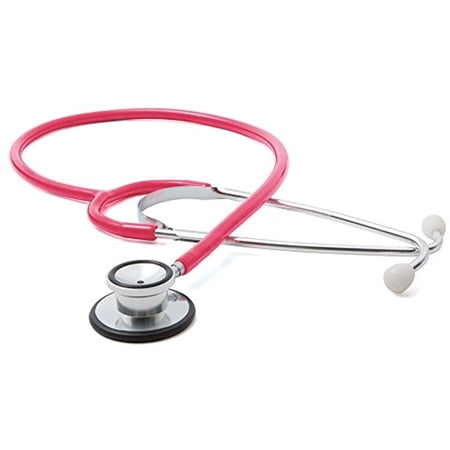 ADC Proscope 670 Dual-Head Adult General-Exam Stethoscope, 32" Length, Neon Pink