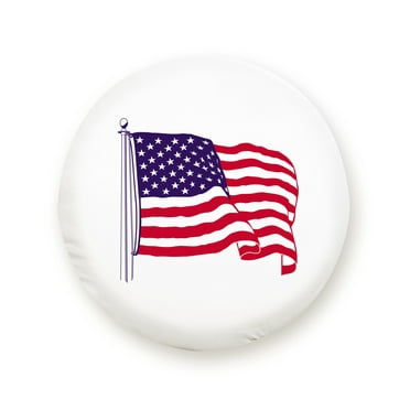 ADCO 1782 US Flag Printed Vinyl Spare Tire Cover B (Fits 32 1/4" Diameter Wheel)