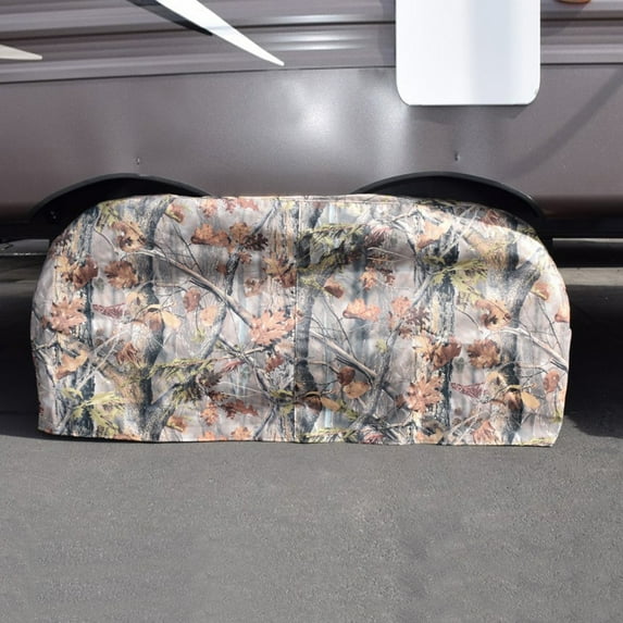 ADCO 3623 Camouflage Multi Axle Double Game Creek Oaks Tyre Gard Wheel Cover, (Fits 27"-29")