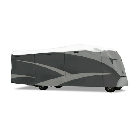 ADCO 36814 Designer Series Olefin HD Class C Motorhome Cover 26' 1" - 29' , Gray/White