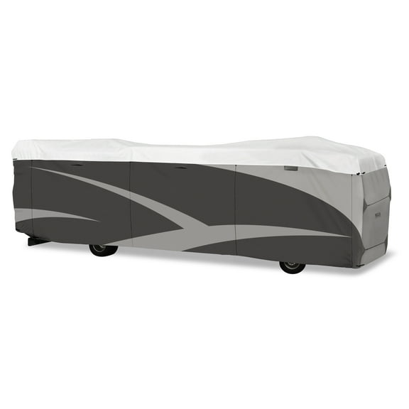 ADCO 36826 Designer Series Olefin HD Class A Motorhome Cover 34' 1" - 37' , Gray/White