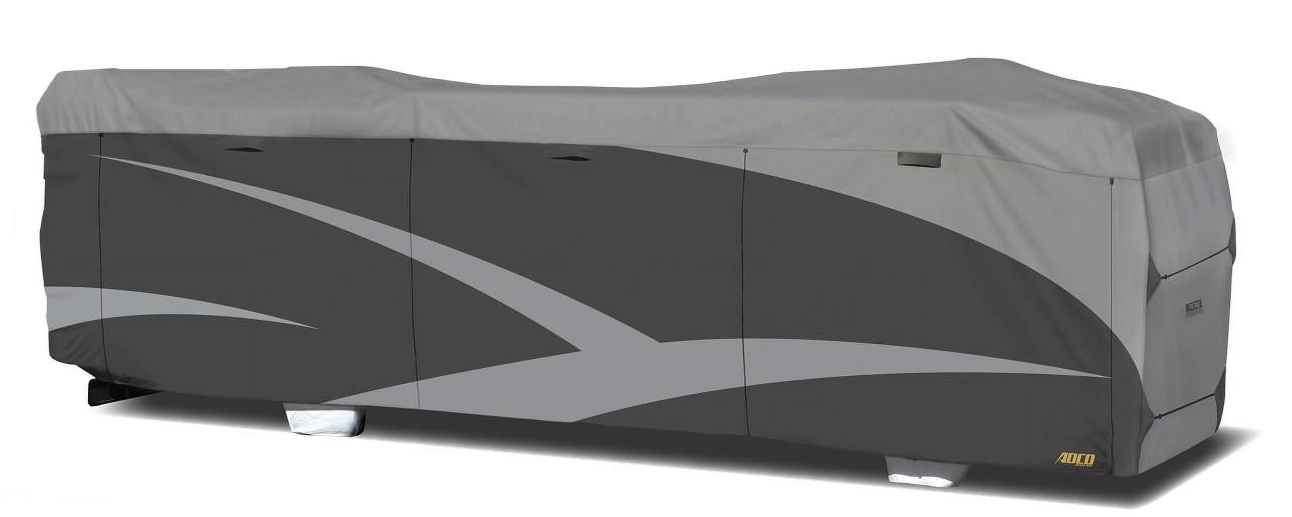 Gray 34 Feet Designer Series Aqua Shed Class A RV Cover