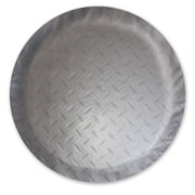 ADCO 9751 Silver Diamond Plated Steel Vinyl Spare Tire Cover A, (Fits 34" Diameter Wheel)