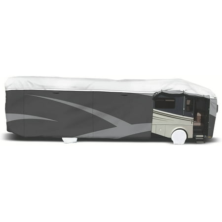 ADCO Class A Designer Series Tyvek Plus Wind RV Cover, Grey Polypropylene/White Tyvek