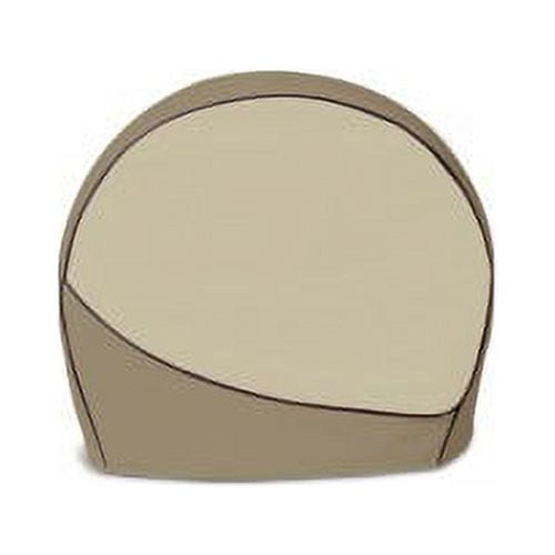 Two-Tone Brown Vinyl Slip-On Tire Cover, 36" - 39"