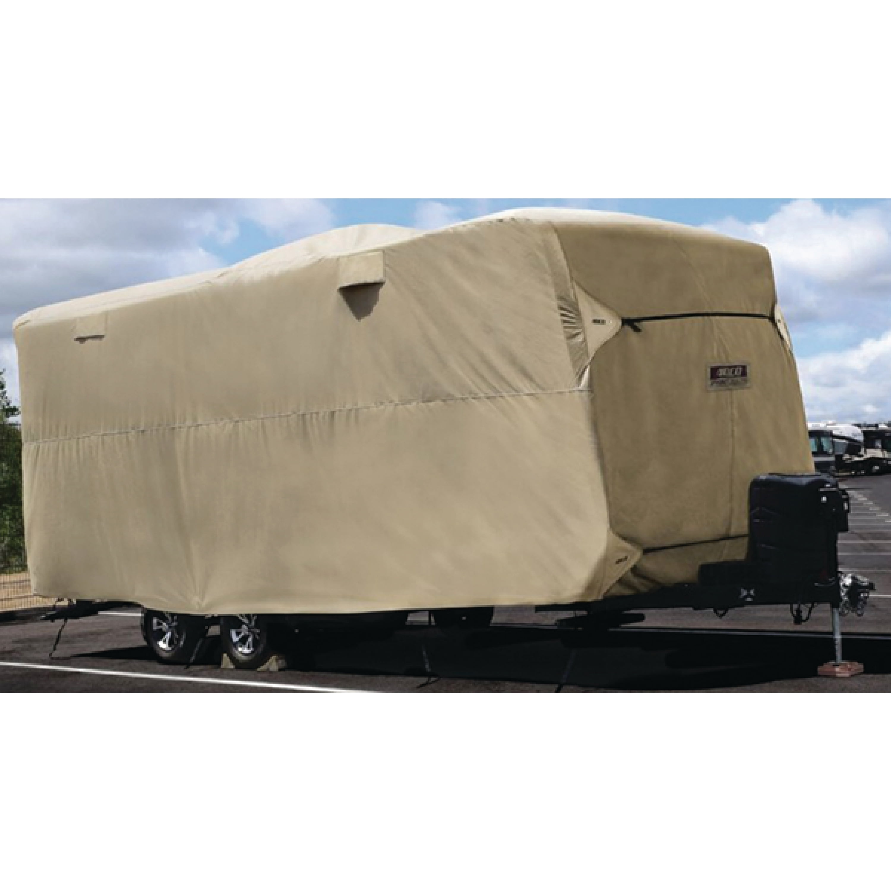 ADCO by Covercraft 74841 Storage Lot Cover for Travel Trailer RV, Fits 20'1" 22', Tan