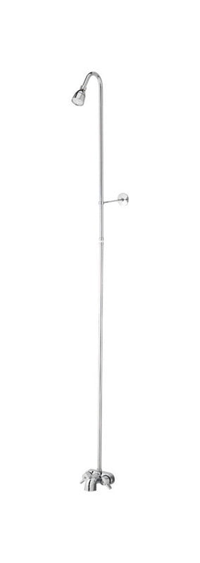 Chrome Wall Mounted Add-A-Shower with Tub Valve